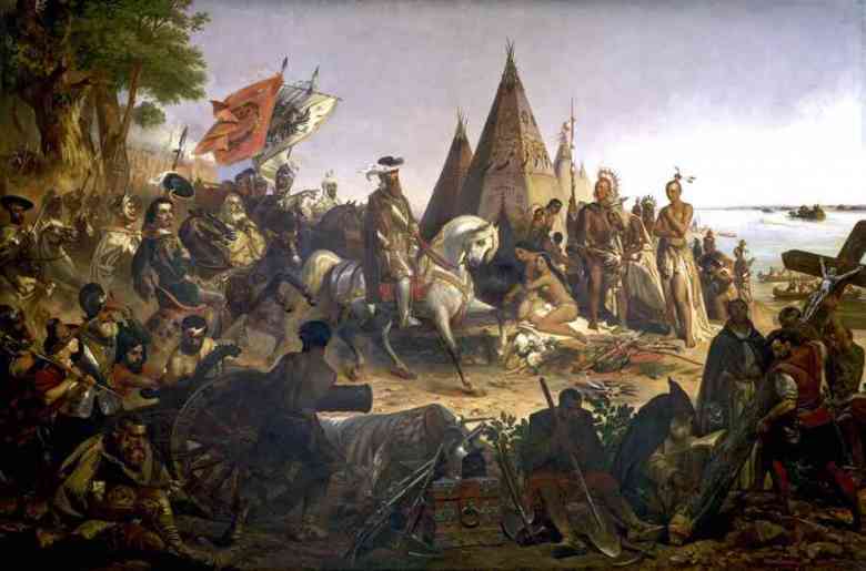 Conquistadores in nord America
