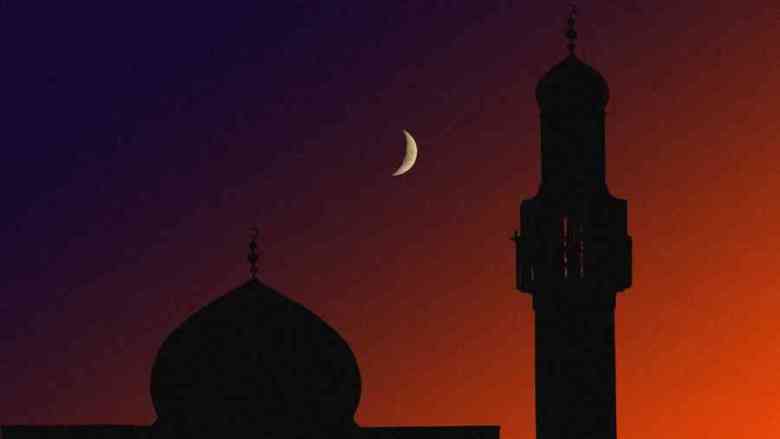 Iraq moschea al tramonto