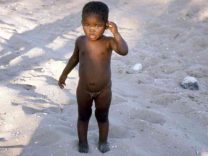 Botswana Kalahari Boscimani child